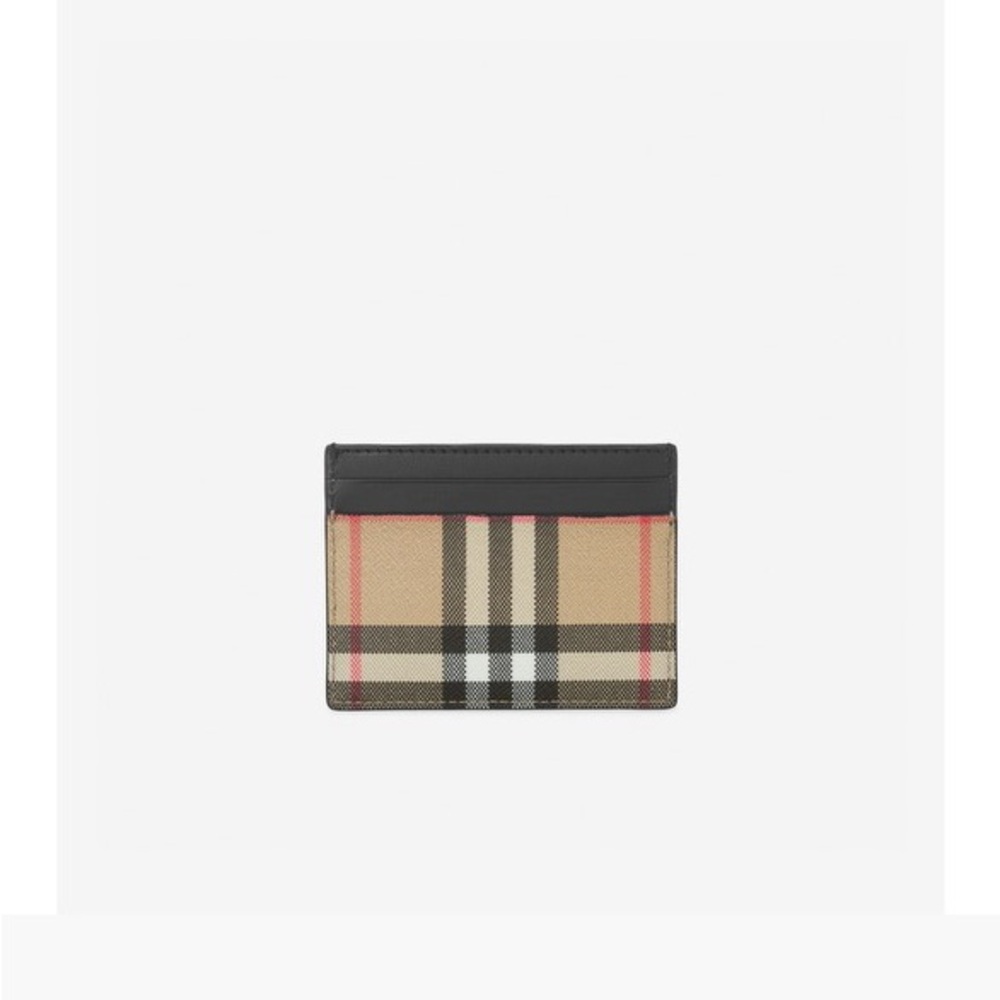 Burberry Vintage Check and Leather Card Case